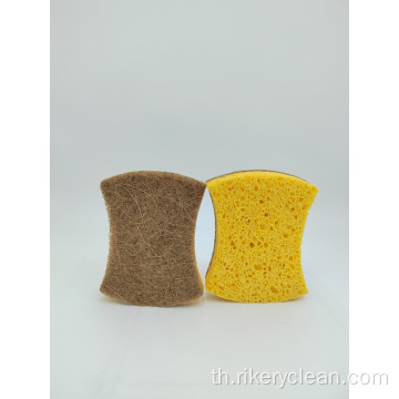 Dish Sponge Kitchen ทำความสะอาดเซลลูโลสสครับฟองน้ำ